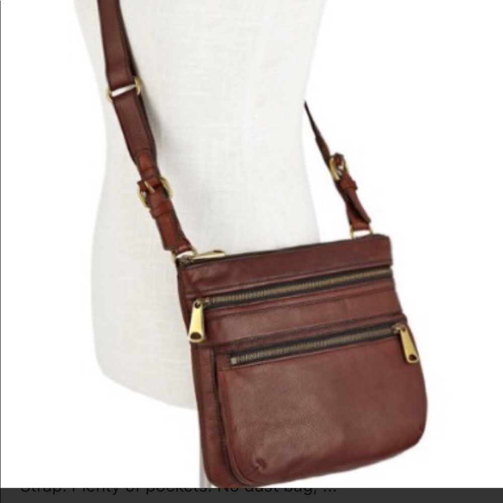 Genuine Leather Fossil Explorer Crossbody Purse